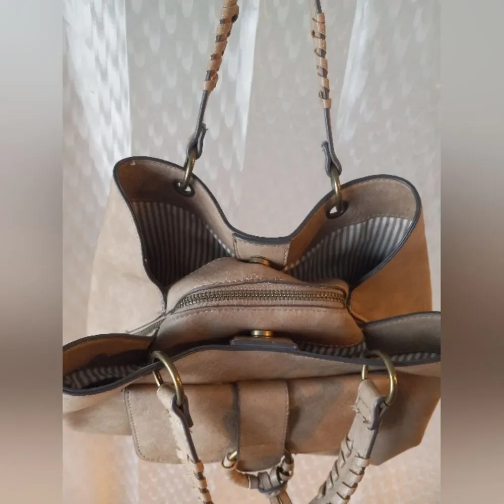 Maurices Wrap Ring Stitch Satchel Bag